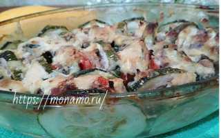 Кабачки кружочками с фаршем в духовке