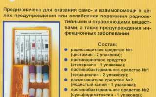 Необходимый состав индивидуальных аптечек (АИ)