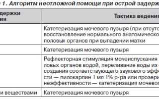 Неотложная помощь при острой задержке мочи (ОЗМ)