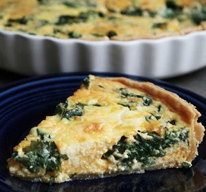 Пирог с сыром и шпинатом