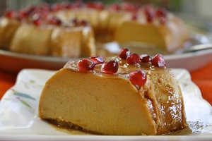 Тыквенный пирог с гранатом и тофу